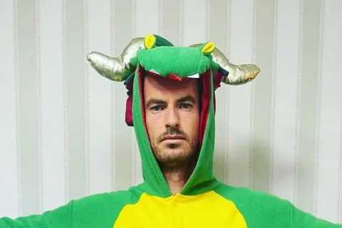 ‘You’ll fly on court’ – Andy Murray dresses up in amazing dragon costume onesie as Brit hero prepares for Wimbledon