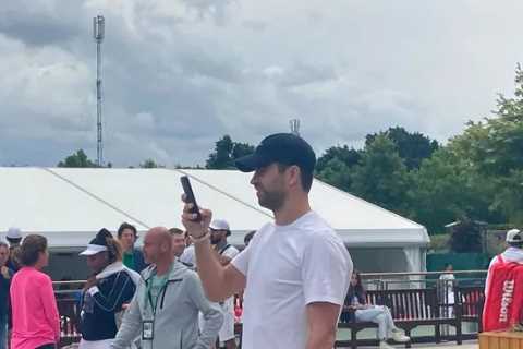 Fans are saying the same thing as Gerard Pique is spotted at Wimbledon carrying Chelsea bag