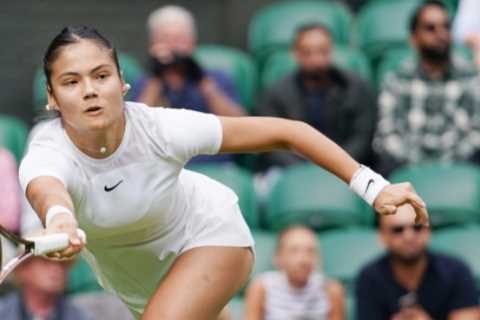 Emma Raducanu survives tricky test to reach Wimbledon second round with straight sets win over Alison van Uytvanck