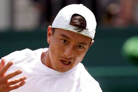 Wimbledon’s Ryan Peniston thanks cancer battle for first Grand Slam match win