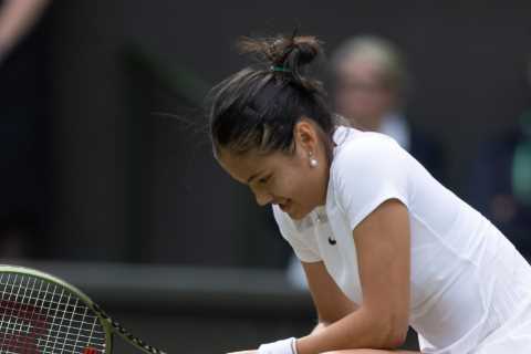 Emma Raducanu OUT of Wimbledon after crushing straight-sets defeat in round TWO against Caroline Garcia