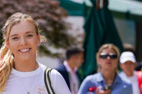 Katie Boulter sports England Lionesses shirt ahead of crunch Wimbledon clash