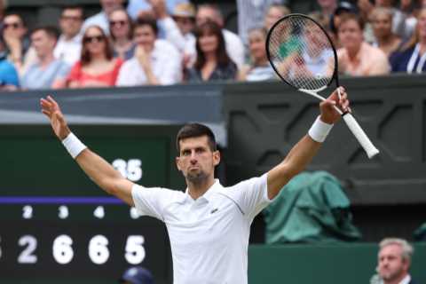 Novak Djokovic SURVIVES Wimbledon shock as Kate and Wills watch champ battles from two sets down to beat Sinner in five