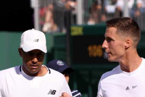 Wimbledon row erupts over ‘faulty hawkeye’ as Joe Salisbury and Rajeev Ram refuse to play on in doubles quarter-final