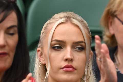 Taylor Fritz’s model girlfriend Morgan Riddle steals the show on Centre Court – and fans are all saying the same thing