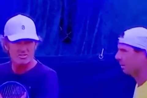 Rafael Nadal’s final Wimbledon training session footage released as injured tennis legend pulls out of Nick Kyrgios semi