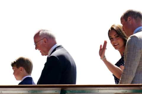 Prince George comes with Kate Middleton and William to watch Nick Kyrgios and Novak Djokovic in Wimbledon final