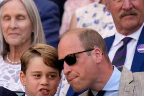 Prince George reveals who he was supporting in the Wimbledon final as he watches with Kate Middleton and William