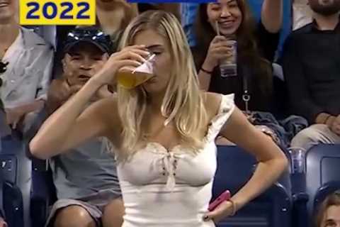 Fans all say the same thing as US Open fan who went viral for chugging of beer sinks another cup 12 months later