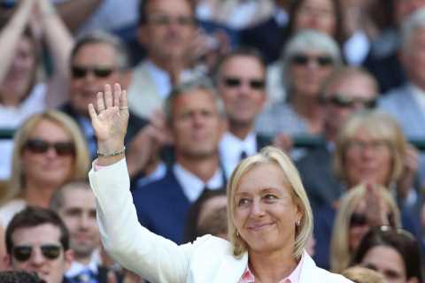 How old is Martina Navratilova, who is she married to, when did she have cancer and what was the John McEnroe pay row?