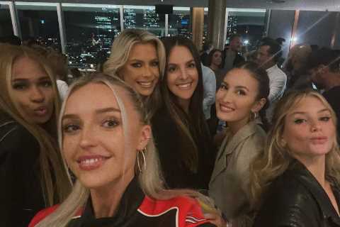 Morgan Riddle socialises with her tennis WAG pals in London as boyfriend Taylor Fritz wins Laver Cup