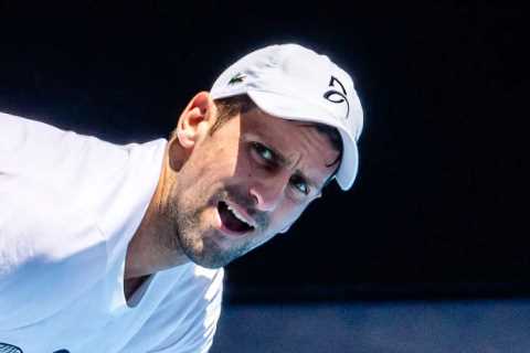 Novak Djokovic forced to pull out of practice as he suffers injury scare just days before Australian Open