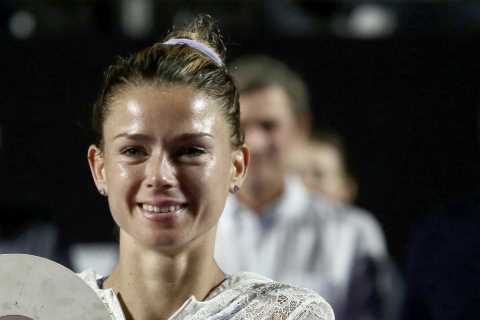 Glamorous tennis star and lingerie model Camila Giorgi wins first title in two years