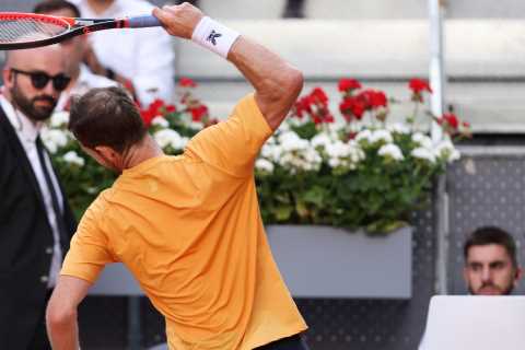 Fuming Andy Murray smashes racket in almighty rage after suffering worst-ever defeat on clay