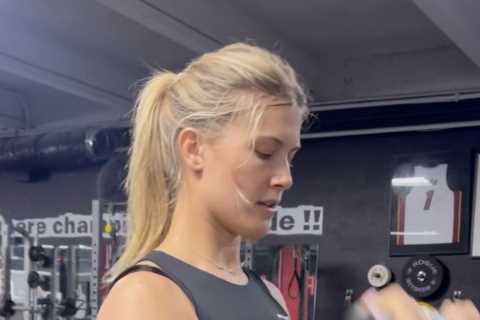 Stunning tennis star Eugenie Bouchard sends fans wild with intense workout as they say ‘this is so satisfying’