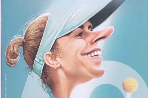 Tennis star fears she won’t find a husband after Poznan Open chiefs do her dirty in cartoon picture