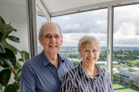 Our flat overlooks Wimbledon tennis club – we can watch top matches for free but there are two big problems