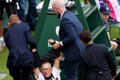Wimbledon slammed after eco-yobs invaded court where Princess Kate sat the day before