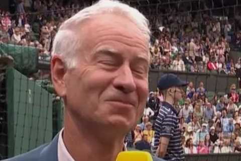 John McEnroe jokes ‘is that training?’ as Wimbledon ace Paula Badosa straddles Stefanos Tsitsipas in ‘pool workout’