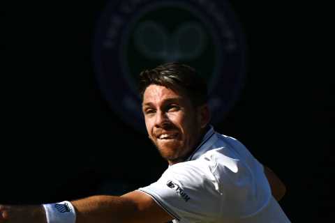 British No1 Cam Norrie knocked out by Chris Eubanks as Wimbledon dream comes crashing down in front of Bon Jovi