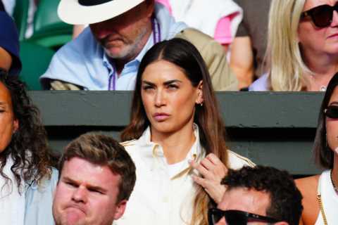 Matteo Berrettini’s Wag Melissa Satta steals the show on Centre Court as Wimbledon fans call sex-mad Italian a ‘goddess’
