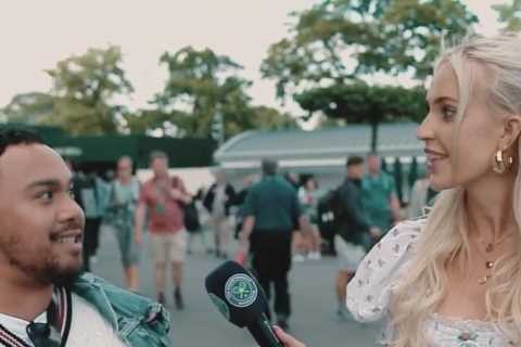 Stunning tennis Wag Morgan Riddle shares behind-the-scenes pics of Wimbledon as fans say ‘she came, she saw, she slayed’