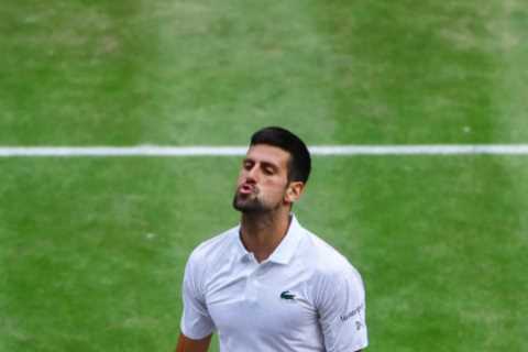 Novak Djokovic handed record fine for gesture during Wimbledon final defeat to Carlos Alcaraz