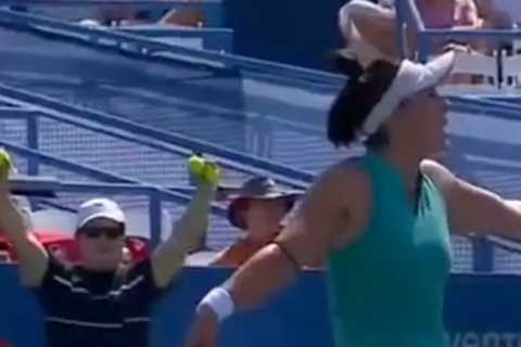 Tennis star furiously yells ‘SHUT UP’ at man in the crowd and refuses to play on until he’s removed in bizarre scenes
