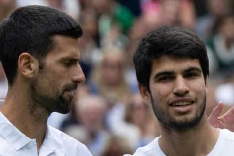 Furious fans convinced Wimbledon men’s final is ‘RIGGED’ after bizarre clock malfunction during Novak Djokovic serve