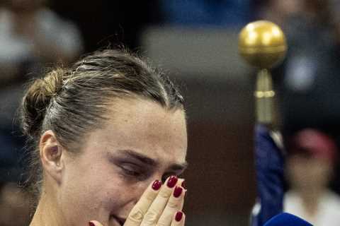 Defeated US Open Finalist Aryna Sabalenka Fights Back Tears as She Fires Her Team in Post-Match Interview