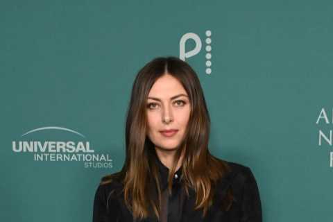 Maria Sharapova Stuns in Elegant Black Outfit at TV Series Premiere