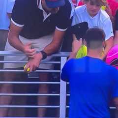 This Grown Man Just Stole a Tennis Hat From a Kid and I'm Still Mad About It
